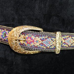 Absolutely Fresh Vintage Prestige Leather Belt Size S-M  /Artsy /Western…